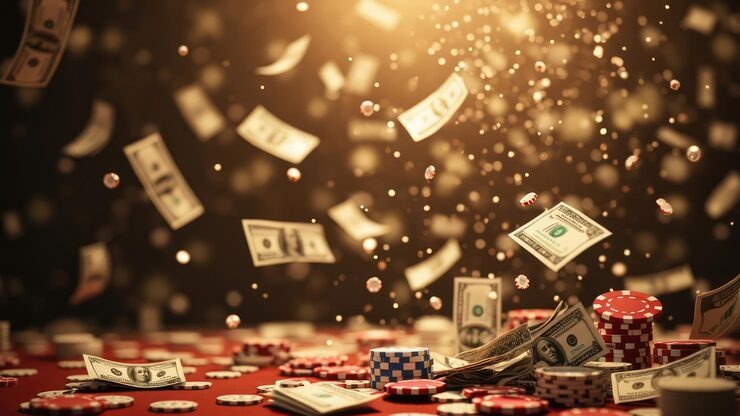 Hand ranking and payout chart for Casino Hold'em